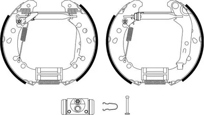 Produktbild von TEXTAR Bremsensatz Trommelbremse Hinten für TOYOTA Yaris Schrägheck (P9) 84075000