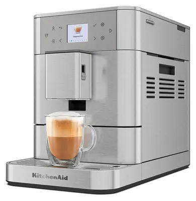 Produktbild von Kaffeevollautomat KF6-15 Getränke Edelstahl perfekte Latte und Cappuccino Silber KF6 voller Größe