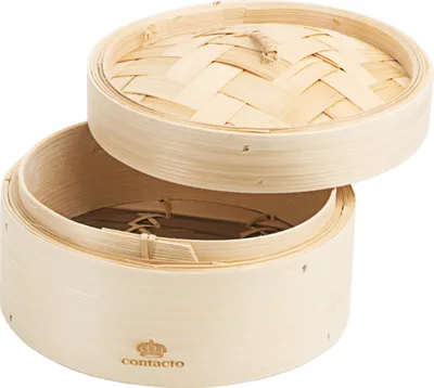 Produktbild von Dampfgarkorb, Dampfkorb, Ø15-20 cm wählbar, Bambus : 15 cm Variante: 15 cm