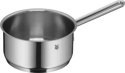 Produktbild von WMF Aparto Stielkasserolle 16cm ohne Deckel, Kochtopf klein 1,4l, Milchtopf Induktion, Cromargan Edelstahl poliert, unbeschichtet