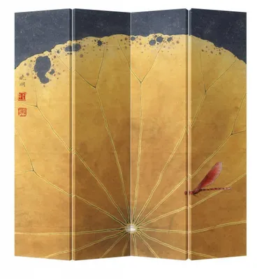 Zdjęcie produktu dla Fine Asianliving Screen Room Divider Spanish Wall Partition Room Divider Room Divider Privacy Screen Japanese Oriental Chinese L160xH180cm Printed Canvas Double Sided Asian
