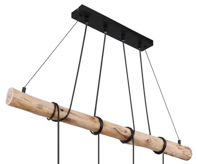 Image de Globo Lighting|Lampe à suspendre métal noir mat, 4x E27
