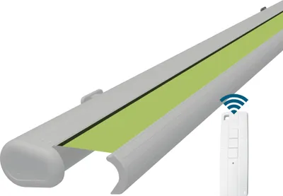 Produktbild von Eclipse Premium elektrische Vollkassettenmarkise Weiß 3x2,5 m Tuch: Apfel