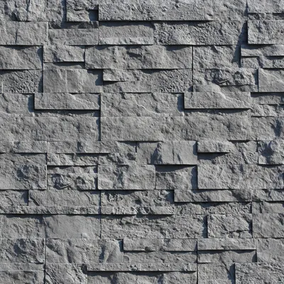 Image de Stegu Dalles de façade en béton graphite imitation pierre 0,49 m²