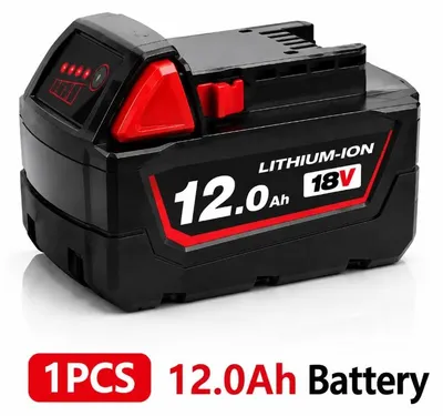 Produktbild von 18-V-Li-Ionen-Akku - M18 12,0-Ah-Akkupack - Wiederaufladbar - LED-Anzeige - Lange Laufzeit - Ersatzakku für Akkuwerkzeuge