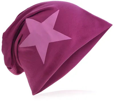 Produktbild von Beanie Muetze Pink Stern Orchidee