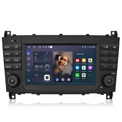 Zdjęcie produktu dla 7'' Radio samochodowe Android 7'' 32 GB do Mercedes W203 2004-2007 Facelift z CarPlay Android Auto Navi Bluetooth DAB+