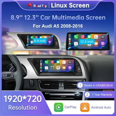 Imagen del producto de Reproductor multimedia para coche con pantalla táctil de 10,2 pulgadas, sistema Linux y sin GPS