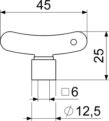 Produktbild von Js Steckschluessel Dn15,1/2"      Vierkant 6 Mm,Vernickelt