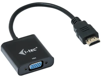 Obrázek produktu pro i-tec HDMI2VGAADA, 0,15 m, HDMI, VGA, Samec, Samice, 1920 x 1080 px
