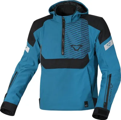 Produktbild von Macna Traffiq wasserdichte Motorrad Textiljacke, blau/schwarz, S