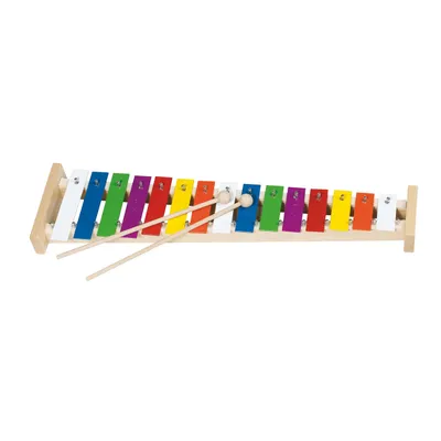Produktbild von goki 61998 Xylophon mit 15 Tönen, bunt (1 Stück)