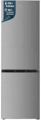 Produktbild von homeX Kühlschrank mit Gefrierfach, Kühl-Gefrierkombination freistehend, groß - 315 L, Super-Frost-Funktion, CFS3151C-S