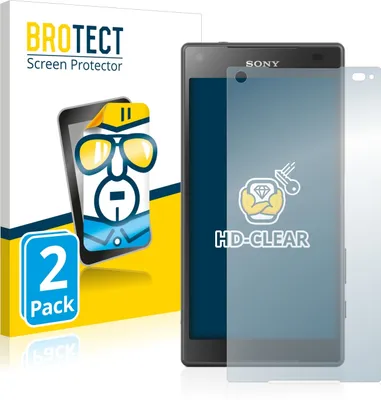 Produktbild von 2x Für Sony Xperia Z5 Compact Schutzfolie BROTECT Displayschutz Display Schutz Folie Klar Transparent