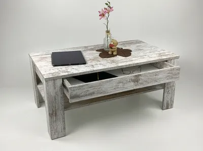 Produktbild von Möbel SD Couchtisch EWA mit Schublade Shabby