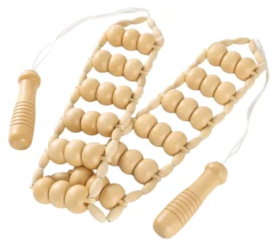 Image de Rouleau de massage en bois pour massage du dos