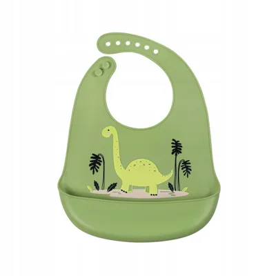 Produktbild von SIMED Silikon-Lätzchen mit Tasche, Dinosaurier