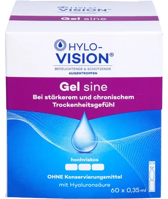 Obrázek produktu pro Oční kapky Hylo-Vision Gel sine, 60 ks. Ampulky