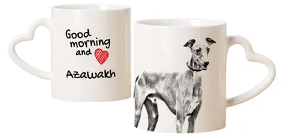 Immagine prodotto di Azawakh - Tazza con cane, graziosa tazza con manico a forma di cuore, regalo universale del marchio Art-Dog