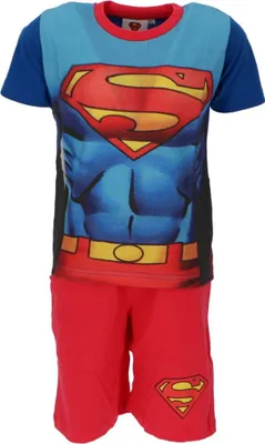 Immagine prodotto di Pigiama corto in cotone Warner Bros. Pigiama corto per bambini 7 anni Superman