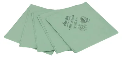 Produktbild von Vileda Professional,Microfasertuch r-MicronQuick, recycelt,Grün,5 STK