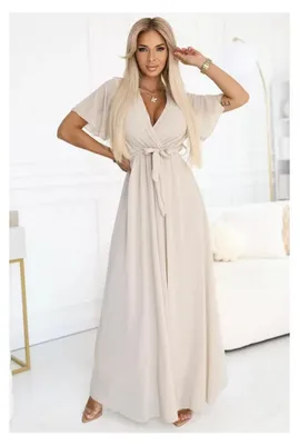 Imagen del producto de Vestido NUMOCO 545-3, color beige. Talla única