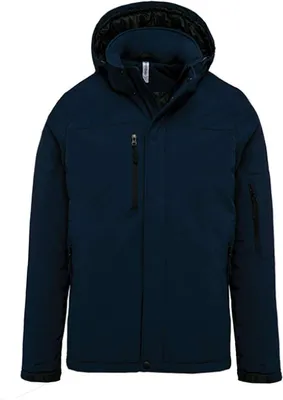 Produktbild von Kariban Herren Softshell Jacke wasserabweisend atmungsaktiv winddicht, Größe:S, Farbe:Navy Blau