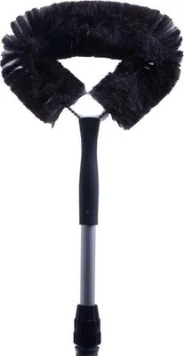 Image de Manche télescopique avec brosse à poussière grande taille - Outil de nettoyage domestique en poils de chèvre