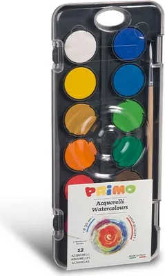 Produktbild von Große Aquarellpalette 12 Näpfchen Ø 30 mm