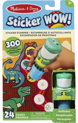 Produktbild von Melissa & Doug Sticker WOW Dinosaurier Stickerstempel und Block