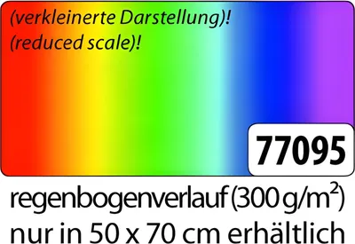 Produktbild von folia Regenbogenfotokarton (B)500 x (H)700 mm 300 g/qm 10 Bögen