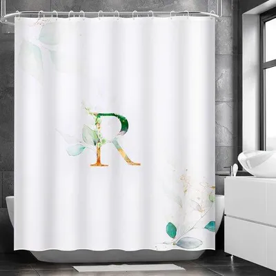 Obrázek produktu pro Sprchový závěs – 180 x 200 cm – plísním odolná a voděodolná síťovina z polyesteru.
