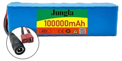 Immagine prodotto di Batteria agli ioni di litio, capacità 100 Ah, protezione BMS, connettore T-DC