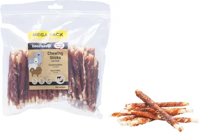 Produktbild von Beeztees Hundeleckeri Chewing Sticks Kaustick Ente 100 Stück