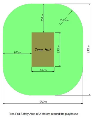 Produktbild von Stelzenhaus Tree Hut KDI inkl. Rutsche blau