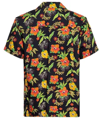 Produktbild von King Kerosin Hawaii Hemd - Hibiscus Black S