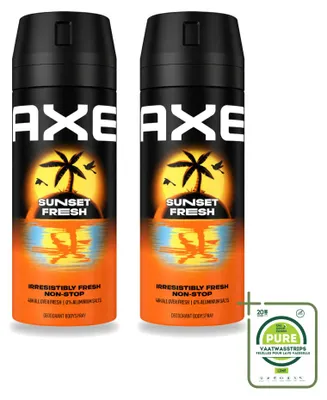 Produktbild von 2 x Axe Deodorant Bodyspray Sunset Fresh - 150 ml - Großpackung - 2 Stücke