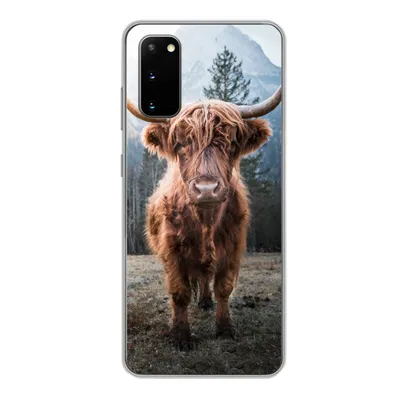 Produktbild von MuchoWow® Handyhülle Schutzhülle Hülle für Samsung Galaxy S20 Schottischer Highlander - Berg - Tier Silikon Softcase Handy Hülle - Bild