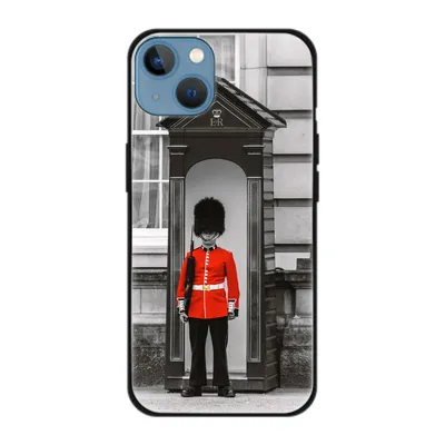 Produktbild von König Design Hülle kompatibel mit Apple iPhone 13 Kunststoff Soft Handyhülle - Handy Case England Bobby