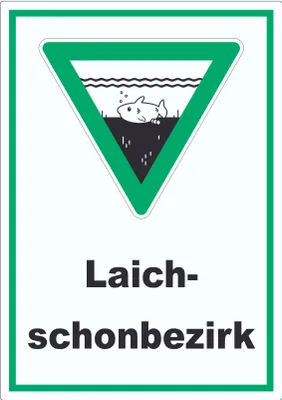 Produktbild von Laichschonbezirk Aufkleber A5 (148x210mm)