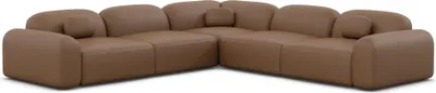 Produktbild von Kunstleder Ecksofa Nuvia Braun