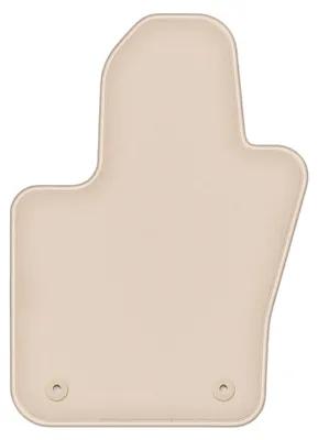 Produktbild von DURBAN Beige Velours-Fahrerfußmatte für Fiat 500X FL Crossover (2018-)