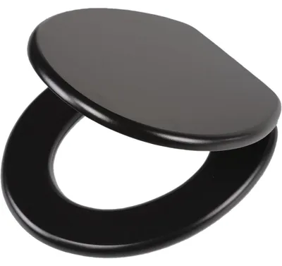 Zdjęcie produktu dla Deska sedesowa Tiger Leatherlook MDF czarna, 252540746