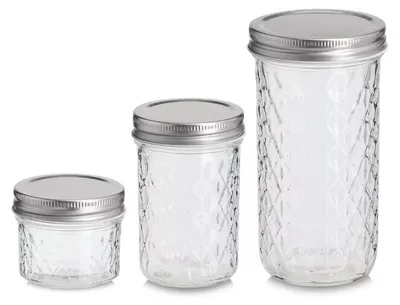 Immagine prodotto di Set 3 contenitori per conservazione alimenti Zeller, vetro, 0.1 l/0.25 l/0.55 l, trasparente