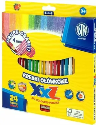 Produktbild von Sechseckige Bleistifte 24 Farben