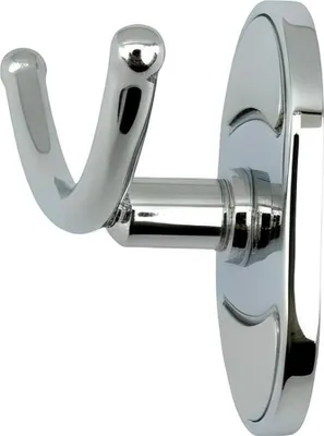 Immagine prodotto di Avizar, gancio doppio da parete a forma di V con carico massimo di 2 kg, argento