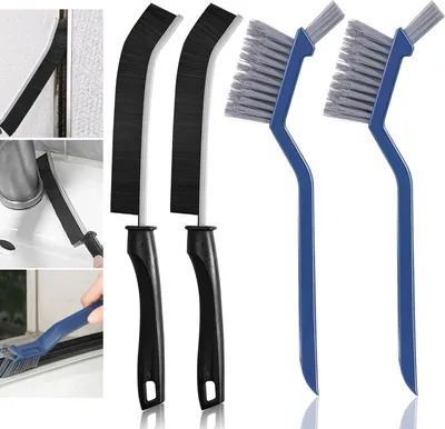 Immagine prodotto di Set di 4 spazzole per la pulizia, spazzole multifunzionali per la pulizia del bagno