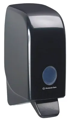 Image de Distributeur de savon pour les mains Aqu. Cartouche de 1 litre. Noir