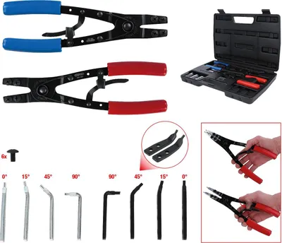 Produktbild von KS Tools Sicherungszangen-Satz mit Ratschenfunktion, 20-tlg