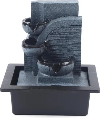 Image de Fontaine d'intérieur - Fontaine de table - Pompe 2,5 W - 23 × 17,5 × 29 cm - Résine - UE 220–240 V
